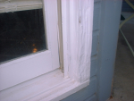 damage on bay window